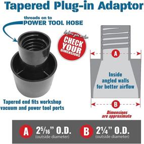 img 1 attached to 🪚 10ft Dust Collection Power Tool Hose Kit: 6 Threaded Fittings, Compatible with Various Power Tool Brands & Shop Vacuums