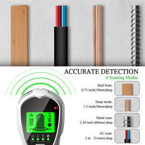 img 3 attached to 🔍 Beusoft 4-in-1 Stud Finder Wall Scanner - Advanced Electronic Stud Sensor Beam Joist Finders Wall Detector for Accurate Wood Stud Detection, Deep Metal and Live AC Wire Detection - HD LCD Display