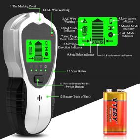 img 2 attached to 🔍 Beusoft 4-in-1 Stud Finder Wall Scanner - Advanced Electronic Stud Sensor Beam Joist Finders Wall Detector for Accurate Wood Stud Detection, Deep Metal and Live AC Wire Detection - HD LCD Display