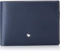 montblanc coin purse marine blue logo