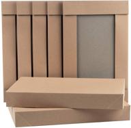 ruspepa robe cardboard gift box with lids - 17 x 11 📦 x 3.5 inch apparel gift boxes - large size, 5 full pack (brown kraft) logo