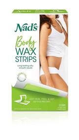 img 4 attached to 🌸 Nad's Body Wax Strips for Women - Hair Removal for All Skin Types, Includes 20 Waxing Strips and 4 Calming Oil Wipes