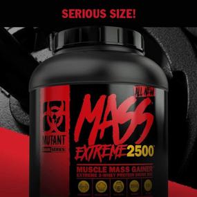 img 3 attached to Mutant Mass Extreme Gainer: Whey Protein Powder for Muscle Size & Strength - High Density Clean Calories - 7 lbs Cookies and Cream