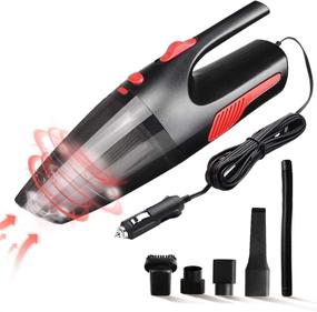 img 4 attached to 🚗 Efficient Handheld Car Vacuum: Portable, Powerful 5000Pa for Quick Interior Sweep, Carpets & Floors