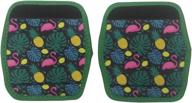 luggage wraps (2 pack): stylish and comfortable neoprene flamingo design logo