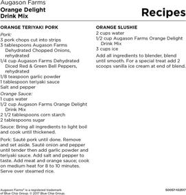 img 1 attached to 🍊 Augason Farms Orange Delight Drink Mix: Convenient 5 lbs 11 oz No. 10 Can