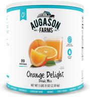 🍊 augason farms orange delight drink mix: convenient 5 lbs 11 oz no. 10 can логотип