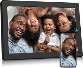 img 4 attached to 🖼️ BSIMB WiFi Digital Picture Frame 10.1 Inch 16GB - 1280x800 IPS Touch Screen, Auto Rotate, Motion Sensor, App & Email Photo/Video Upload, W10