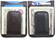 men's leather wallet with credit card holder and money compartment - essential accessories for men логотип