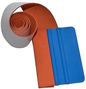 img 2 attached to 🚗 EHDIS Self-Adhesive Car Squeegee Suede Felt Edge Roll - 40-inch Vinyl Buffer Roll for 4-inch Tint Squeegee. Wrapping Window Application Tool (Squeegee Not Included).