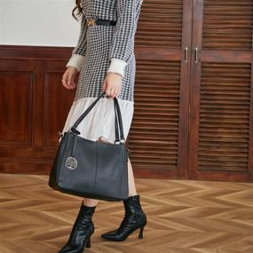img 2 attached to Leather Handbags Shoulder Handbag Designer Women's Handbags & Wallets and Totes