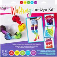 🌷 tulip walking tie dye kit - rainbow, one-step tie dye logo