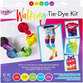 img 4 attached to 🌷 Tulip Walking Tie Dye Kit - Rainbow, One-Step Tie Dye