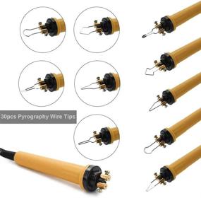 img 1 attached to 🔥 Wood Burning Kit - YNSKT Wood Burning Tool with 30pcs Pyrography Wire Tips - Dual Pen Set for Professionals, Beginners, Adults - Woodburning Pyrography Kit