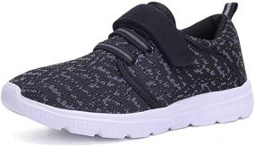 img 4 attached to 👟 KALEIDO Lightweight Breathable Sneakers BlackGrey: Premium Boys' Shoes with Optimal Comfort and Style