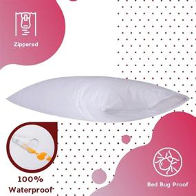 img 3 attached to Guardmax Pillow Protector Водонепроницаемая гипоаллергенная