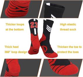 img 2 attached to 3 Pairs of Bingfone Compression Basketball Socks for Men & Women - Athletic Sport Socks, Perfect for Running and Climbing