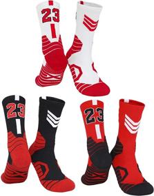 img 4 attached to 3 Pairs of Bingfone Compression Basketball Socks for Men & Women - Athletic Sport Socks, Perfect for Running and Climbing