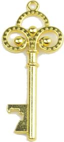 img 3 attached to 🔑 Set of 50 Vintage Skeleton Key Bottle Openers in Antique Gold - Ideal Wedding Party Favor for Anniversaries, Graduations, and More - Perfect Beer Partners and Place Card Keys