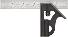 img 1 attached to Starrett Combination Square for Students, 10H-6-4R - Precise Woodworking Measuring Tool with Cast Iron Square Head - 6” 4R Graduation