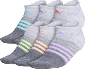 img 4 attached to 🧦 Оставайтесь стильными и комфортными с женскими носками adidas Superlite Space Dye No Show (6 пар)