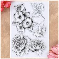 🌸 kwan crafts clear stamps for diy scrapbooking and card making - floral leaves decoration logo