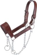 tough leather halter chain brown logo