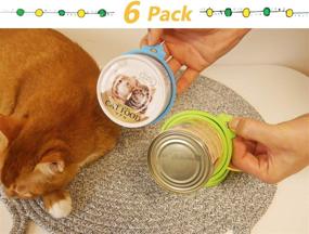 img 3 attached to Comtim Pet Food Can Cover Silicone Can Lids: Universal Size for Dog and Cat Food - One Lid Fits 3 Standard Cans