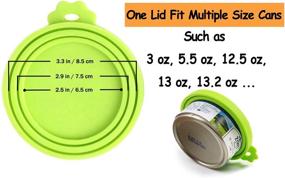 img 2 attached to Comtim Pet Food Can Cover Silicone Can Lids: Universal Size for Dog and Cat Food - One Lid Fits 3 Standard Cans