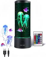 jellyfish lifelike aquarium changing futuristic lighting & ceiling fans logo
