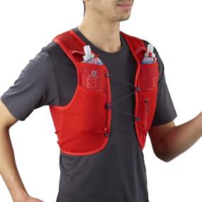 img 3 attached to 🔥 Experience Unmatched Performance: Salomon ADV HYDRA VEST 4 Running Vest in Fiery Red