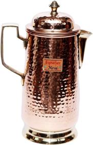 img 2 attached to 🍶 Fide Handcrafted Hammered Copper Pitcher