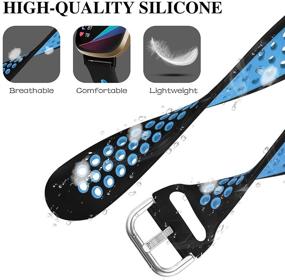 img 3 attached to IHillon Compatible With Fitbit Versa 3 Band &Amp Wearable Technology