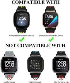 img 2 attached to IHillon Compatible With Fitbit Versa 3 Band &Amp Wearable Technology