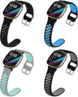 ihillon compatible with fitbit versa 3 band &amp wearable technology logo