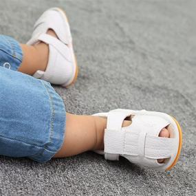 img 2 attached to Stay Safe and Stylish: 🏻 Toddler Boys' Anti-Slip Sandals for Summer Walks