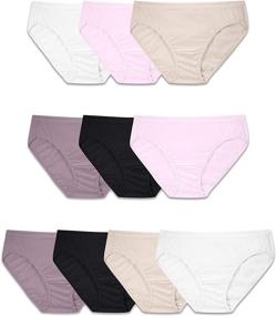 img 4 attached to Fruit Loom Underwear Multipack Assorted Women's Clothing and Lingerie, Sleep & Lounge