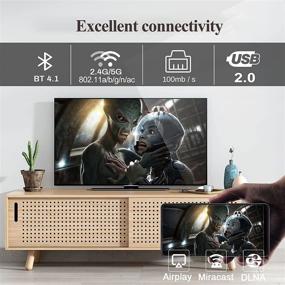 img 1 attached to 📺 10.0 Android TV Box 4GB 64GB H616 with Dual WiFi 2.4G 5.8G Ethernet - Supports 3D, 4K, 6K Ultra HD, H.265, BT 4.1 - Includes Mini Keyboard