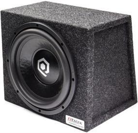 img 2 attached to 🔊 Atrend Bbox E10S Pro-Series 10” Single Sealed Charcoal Subwoofer Enclosure – Enhance Your Audio Experience with Wedge Shape Design