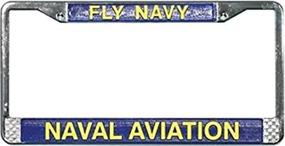 img 3 attached to Naval Aviation License Plate Frame