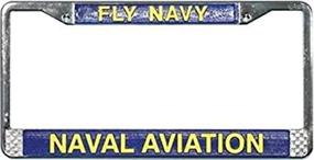 img 1 attached to Naval Aviation License Plate Frame