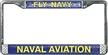 naval aviation license plate frame logo