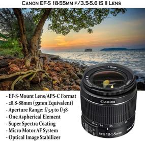 img 2 attached to 📷 Enhanced Canon EOS Rebel T7 DSLR Camera Bundle with 18-55mm IS II Lens + Canon EF 75-300mm f/4-5.6 III Lens and 500mm Preset Lens + 32GB Memory + Filters + Monopod + Professional Add-ons (Refurbished)