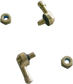 img 4 attached to 🔩 NEX Performance Wheat Alloy Angled Valve Stem: Pre-Applied Threadlocker Nut, 0.357in (8.3mm) Size