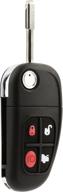 🔑 high-quality car key fob keyless entry remote flip for jaguar s-type, x-type, xj8 (2001-2008) - nhvwb1u241 logo