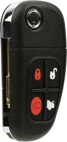 img 2 attached to 🔑 High-Quality Car Key Fob Keyless Entry Remote Flip for Jaguar S-Type, X-Type, XJ8 (2001-2008) - NHVWB1U241
