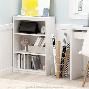 img 2 attached to 📚 Stylish and Functional FURINNO Gruen 3-Tier Bookcases - White