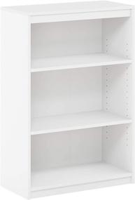 img 4 attached to 📚 Stylish and Functional FURINNO Gruen 3-Tier Bookcases - White