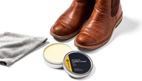 img 1 attached to 🧴 Premium Leather Cream and Conditioner - Restores, Shields, and Revitalizes - Beeswax and Tallow Infused - All-Natural Blend Crafted in USA! (8oz)