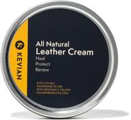 🧴 premium leather cream and conditioner - restores, shields, and revitalizes - beeswax and tallow infused - all-natural blend crafted in usa! (8oz) logo